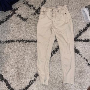 Adika womens cream skinny jeans